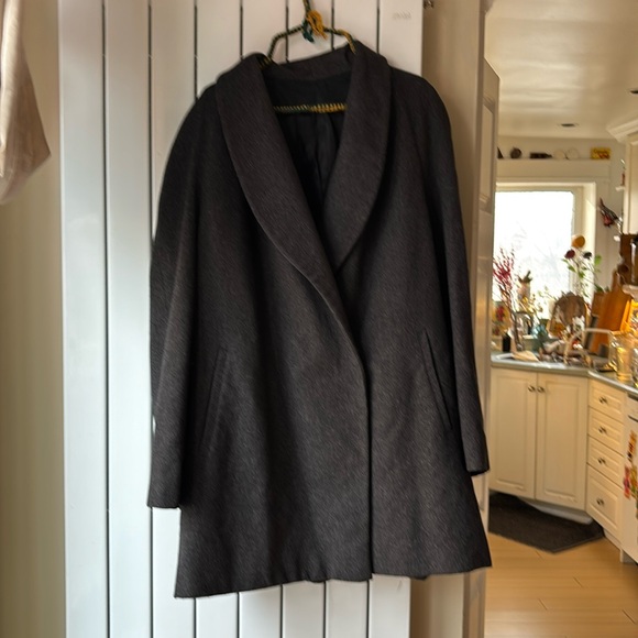 Vintage Grey 100% Cashmere Coat - Picture 1 of 5